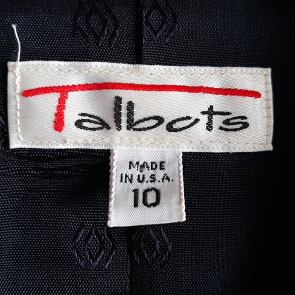 Talbots Blazer Navy Blue Wool - Picture 3 of 6